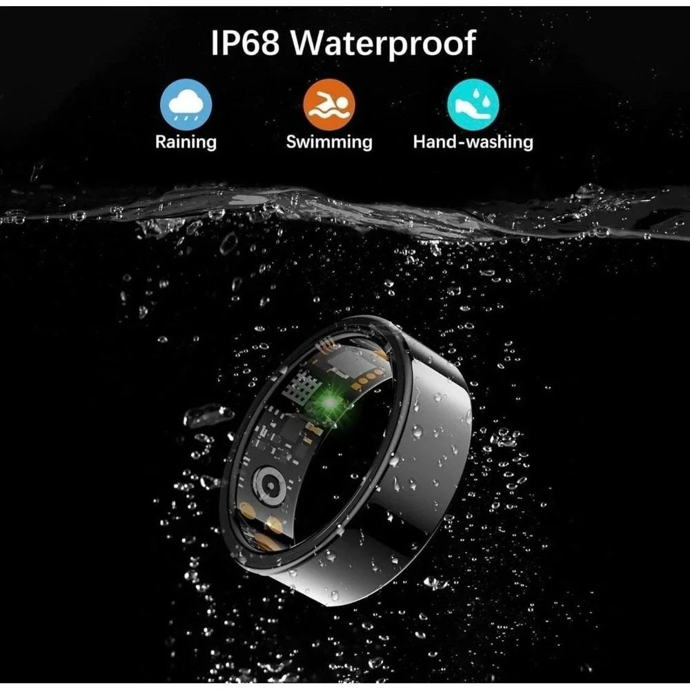JRing‎ Health and Fitness Tracker Smart Ring - Heart Rate & Sleep Monitor